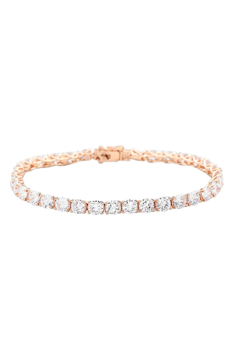 SUZY LEVIAN Cubic Zirconia Tennis Bracelet, Main, color,
