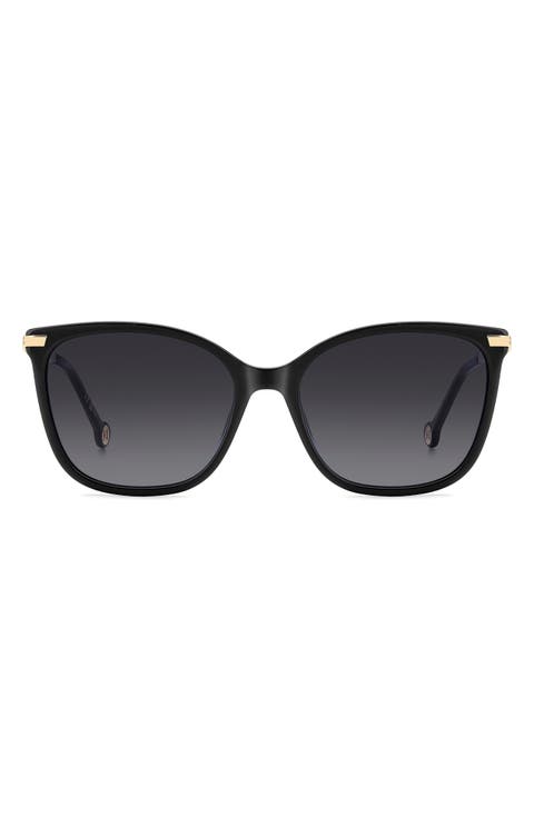 55mm Gradient Rectangular Sunglasses