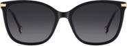 Carolina Herrera 55mm Gradient Rectangular Sunglasses