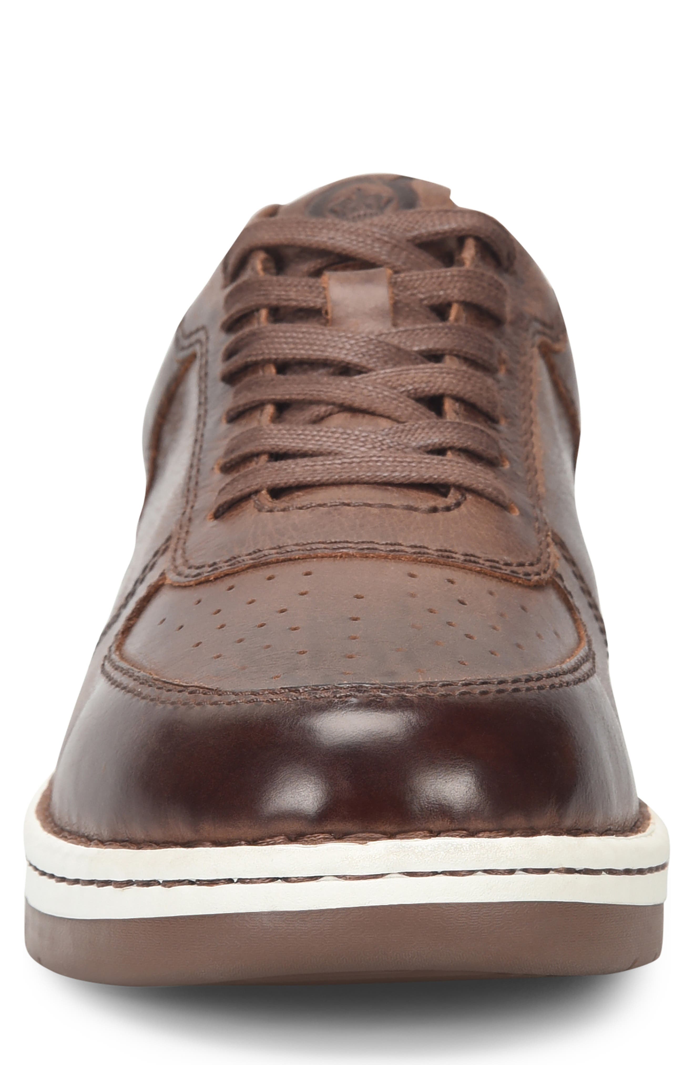 Captain Sneaker, Alternate, color, DARK BROWN LEATHER