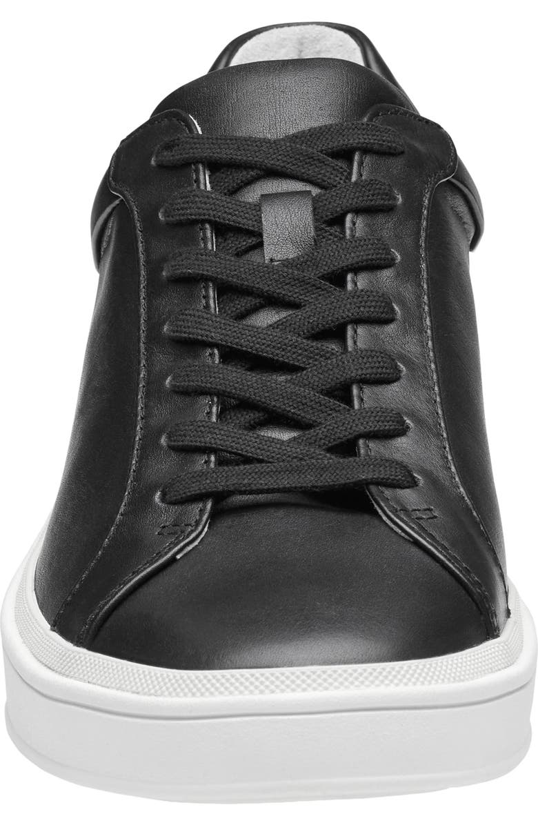 Johnston & Murphy Ashley Sneaker, Alternate, color, Black Nappa Leather