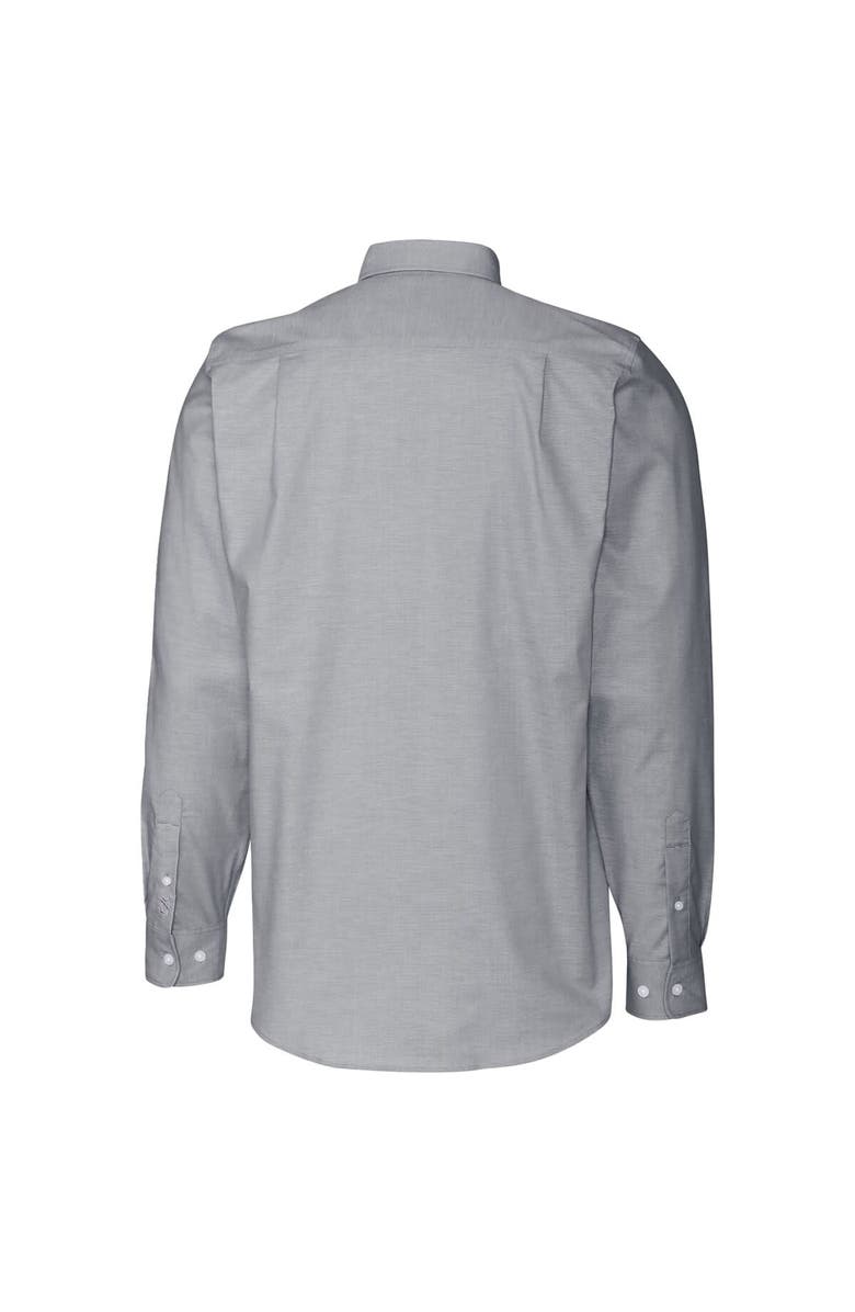 Cutter & Buck Men's Cutter & Buck Charcoal Air Force Falcons Vault Stretch Oxford Long Sleeve Button-Down Shirt, Alternate, color,