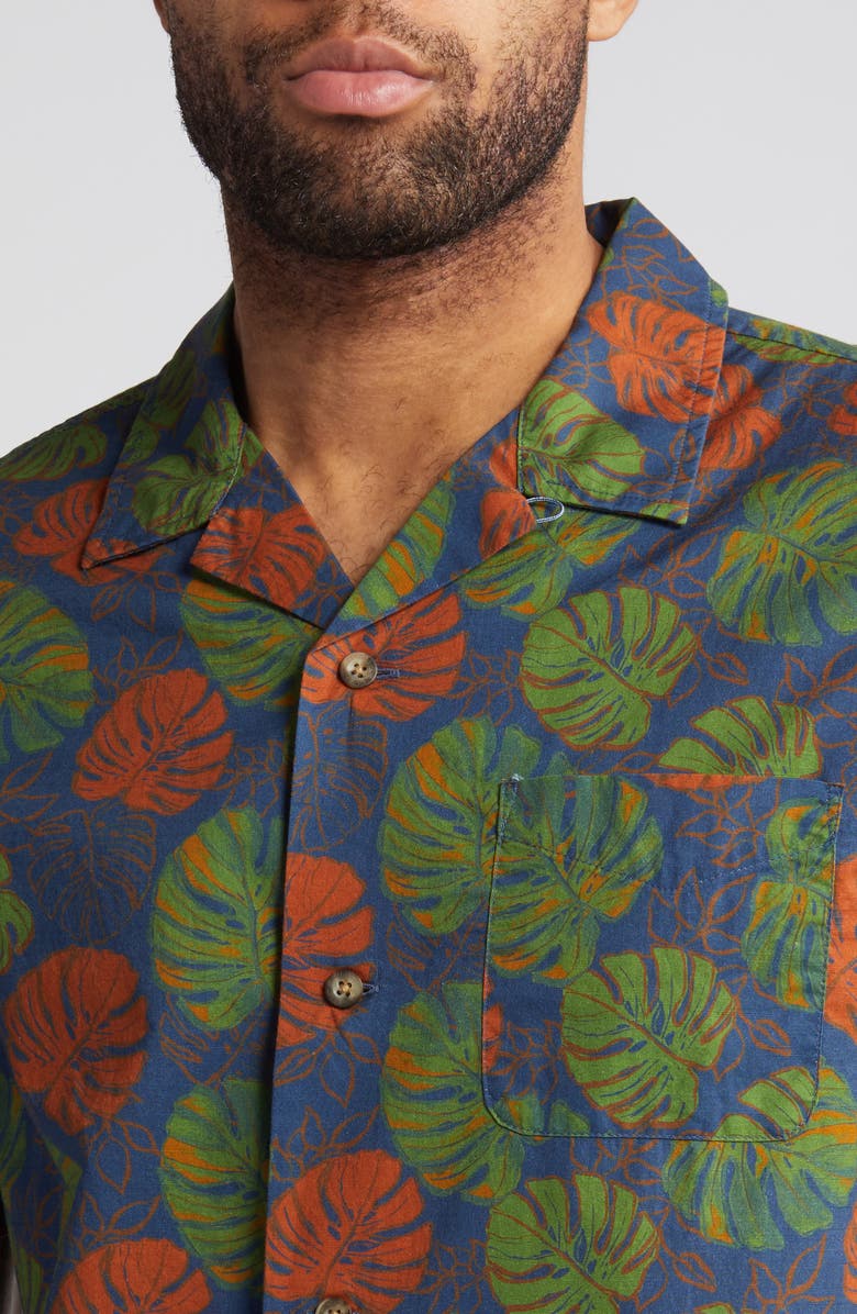 Pendleton Aloha Print Short Sleeve Button-Up Shirt, Alternate, color, 