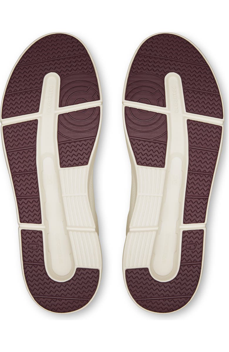 On THE ROGER Centre Court Tennis Sneaker, Alternate, color, Ivory/ Maroon