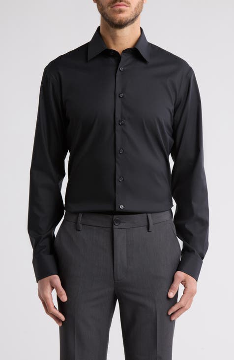 Men s Black Button Down Dress Shirts Nordstrom