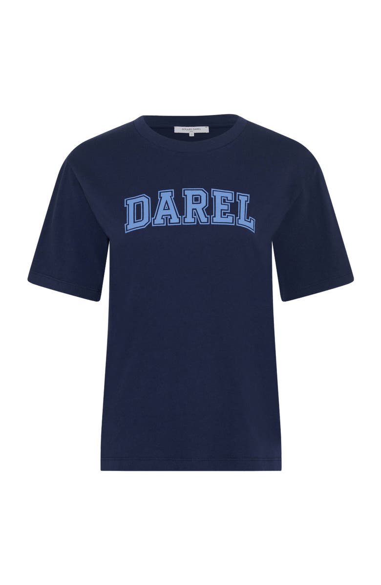 GERARD DAREL Melly Retro Logo T-Shirt, Alternate, color, Navy Blue
