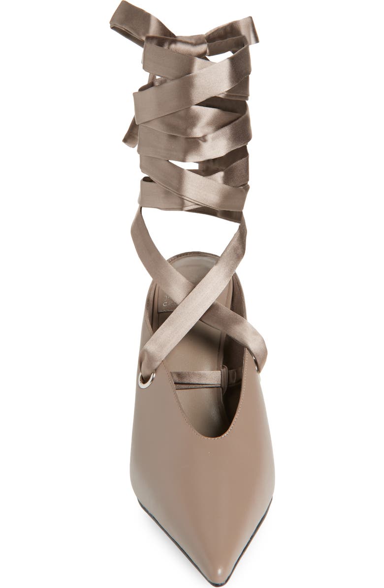 Jeffrey Campbell Grateau Ankle Wrap Mule, Alternate, color, Taupe