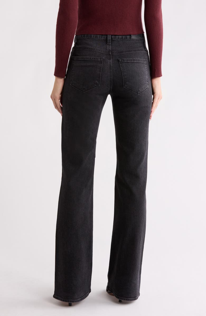 PAIGE Sofia Flare Leg Jeans, Alternate, color, Solstice Black