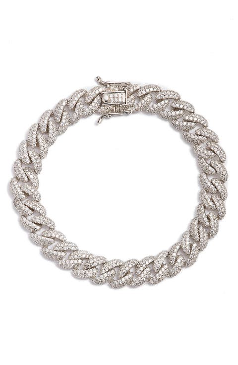 Cuban Chain Pavé Bracelet