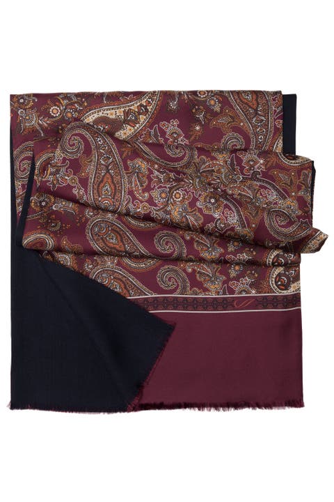 Venezia - Wool Backed Silk Scarf for Men