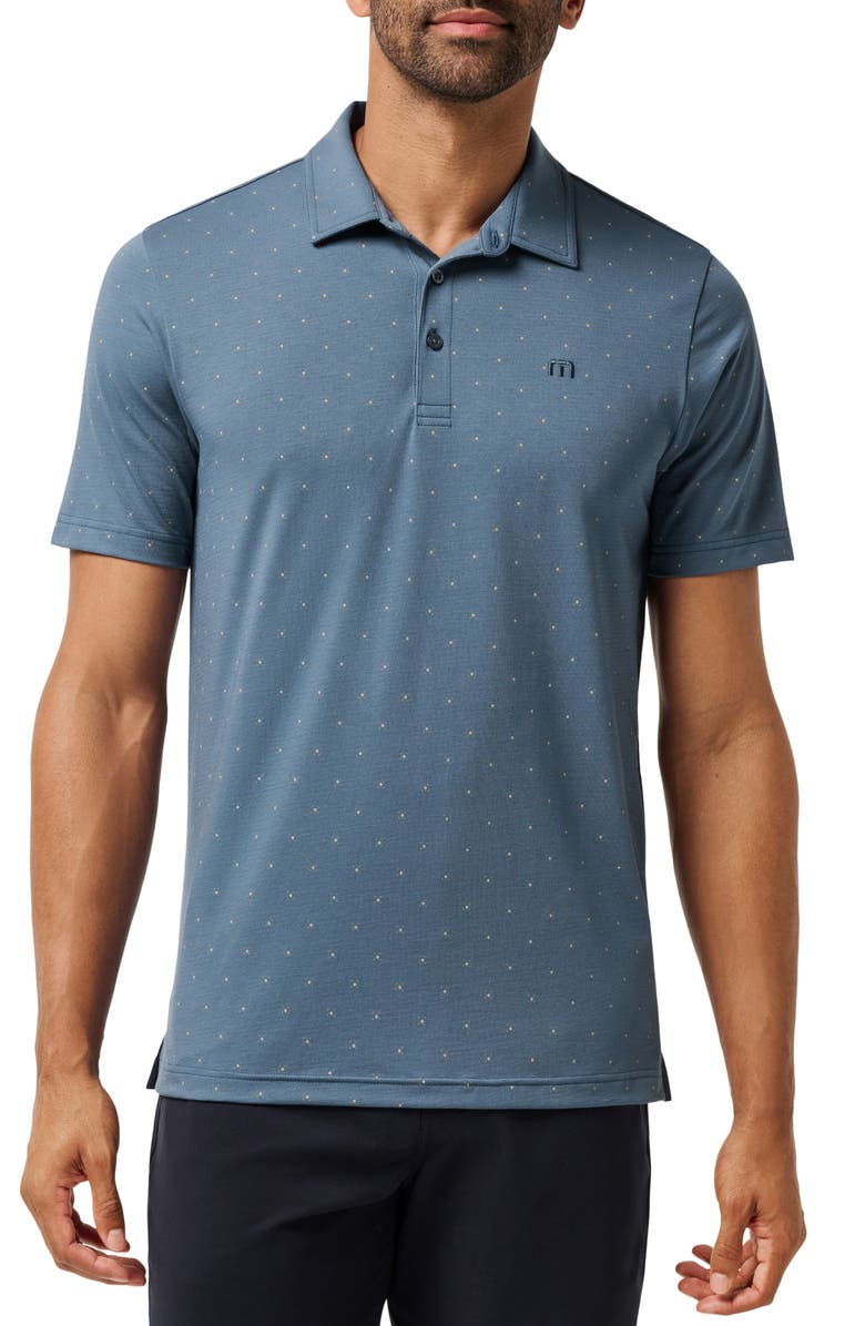 TravisMathew Performance Jersey Polo, Main, color, Bering Sea