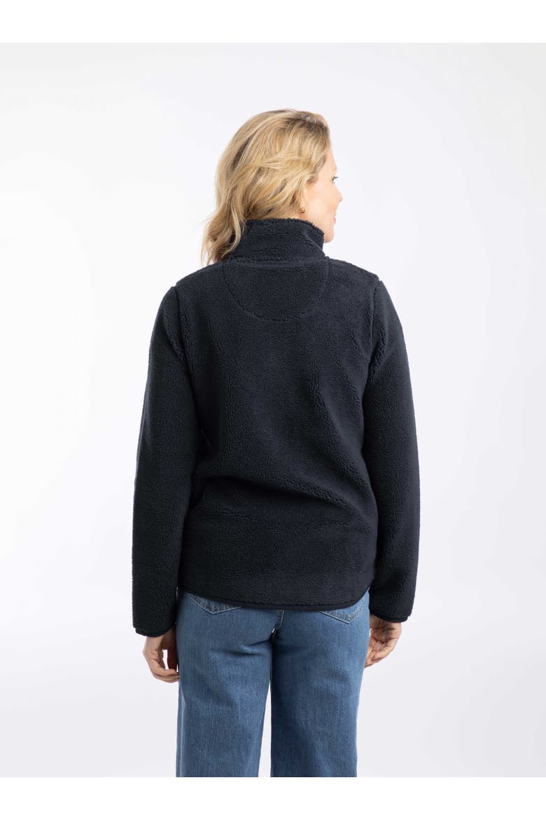 Lucille Lightweight Full Zip Borg Fleece, Alternate, color, Navy