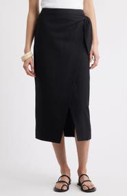Nordstrom Midi Wrap Skirt