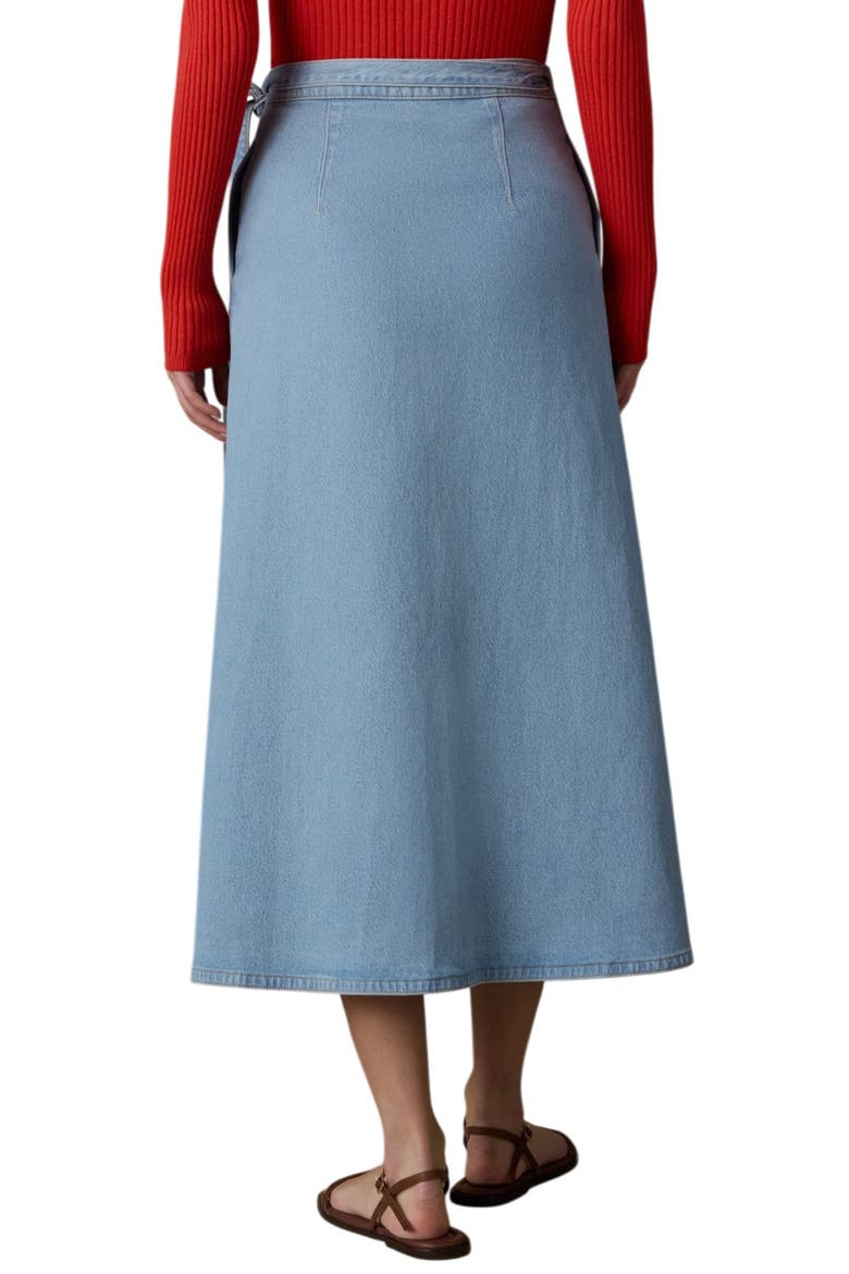 Solstice Denim Wrap Maxi Skirt, Alternate, color, BAY DRIFT WASH