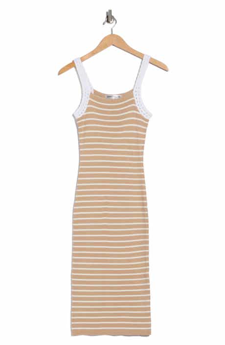 Madden Girl Stripe Ribbed Body-Con Dress