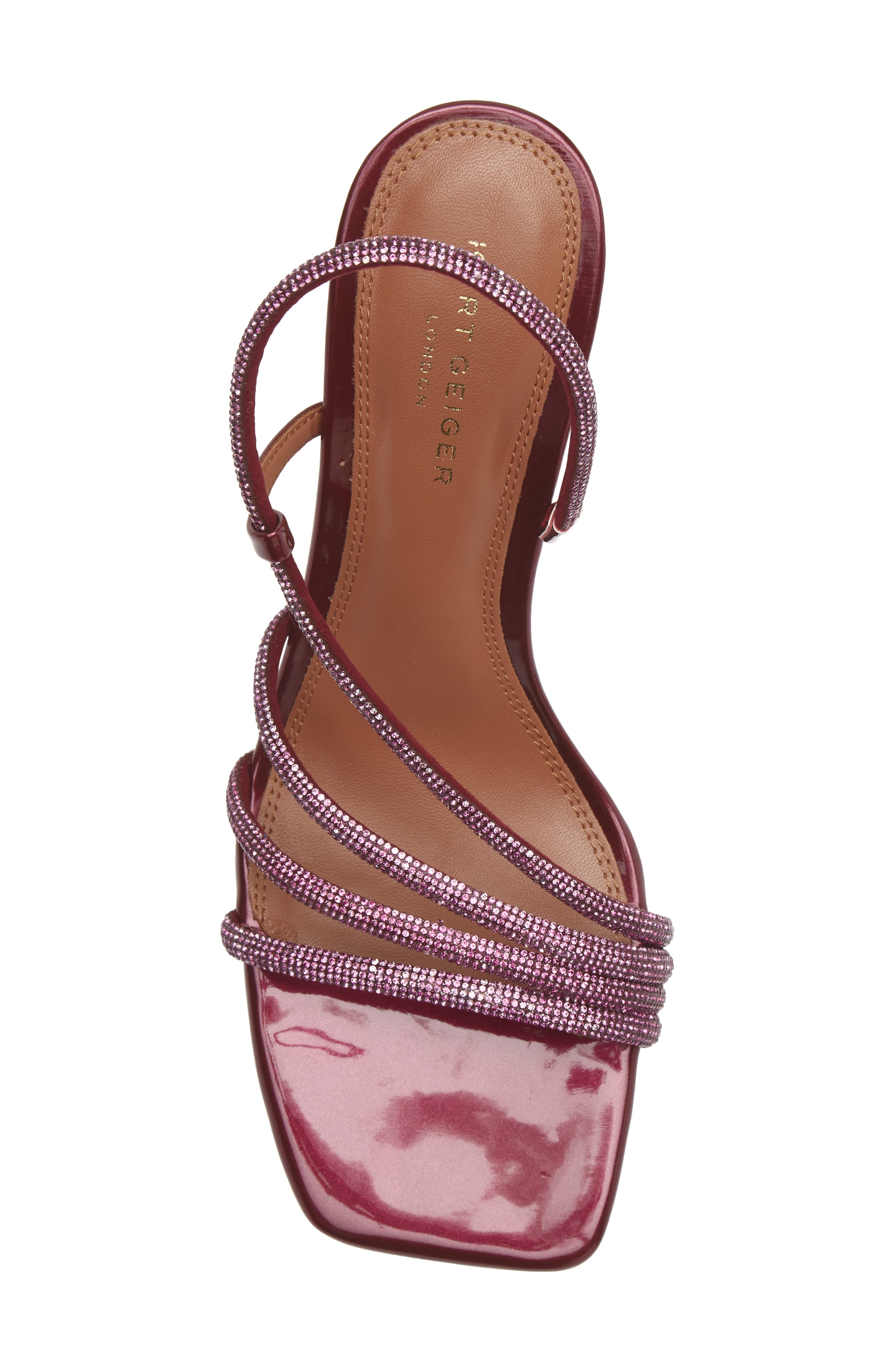 Annabel Crystal Embellished Sandal, Alternate, color, OPEN PINK