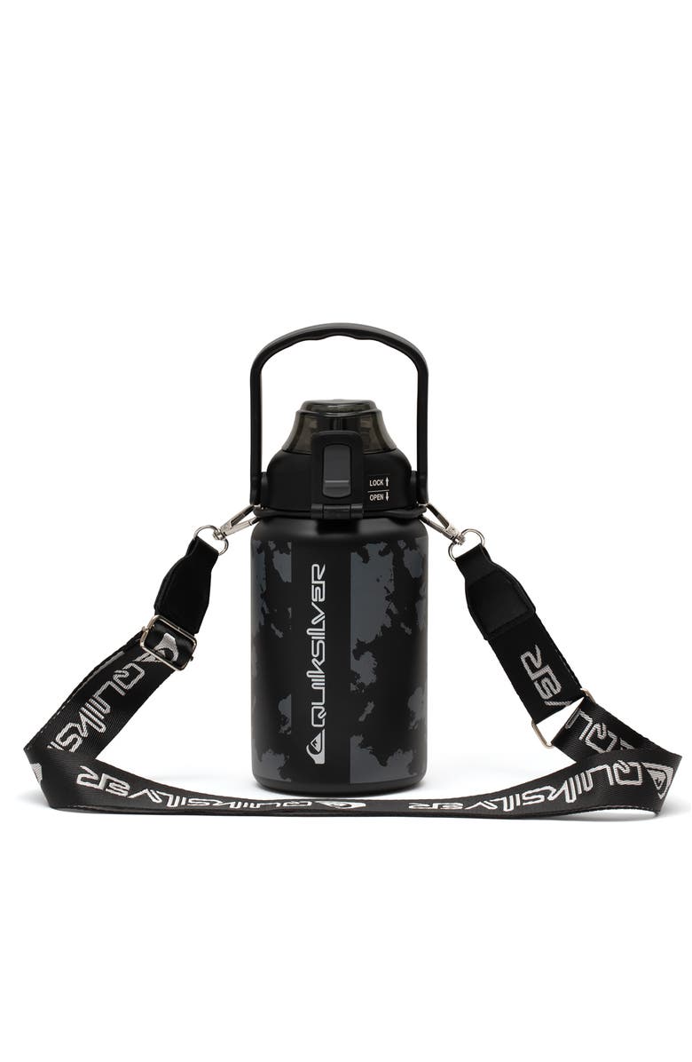 Quiksilver Ventura Double Walled Insulated 30oz Stainless Steel Tumbler with Cross Body Strap, Main, color, Tie-Dye