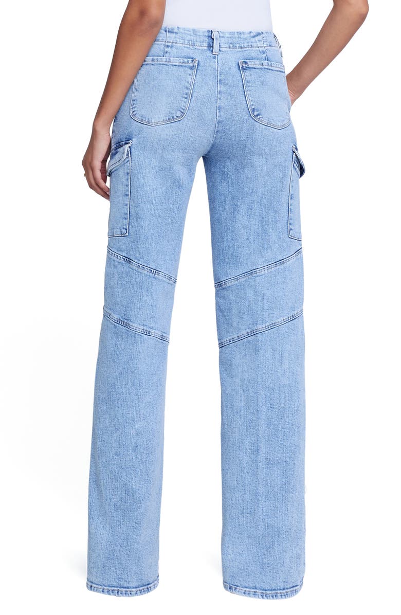 L'AGENCE Brooklyn High Waist Wide Leg Cargo Jeans, Alternate, color, 