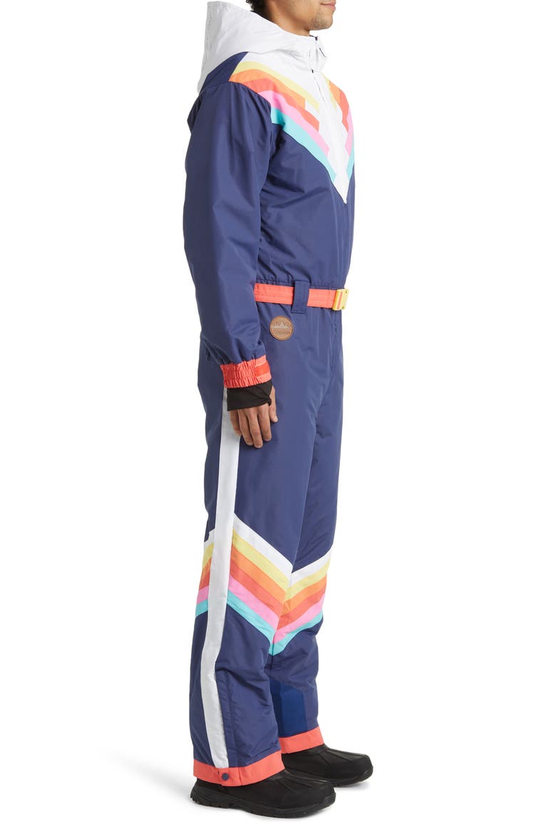 Santa Fe Shredder Waterproof Snowsuit, Alternate, color, NAVY