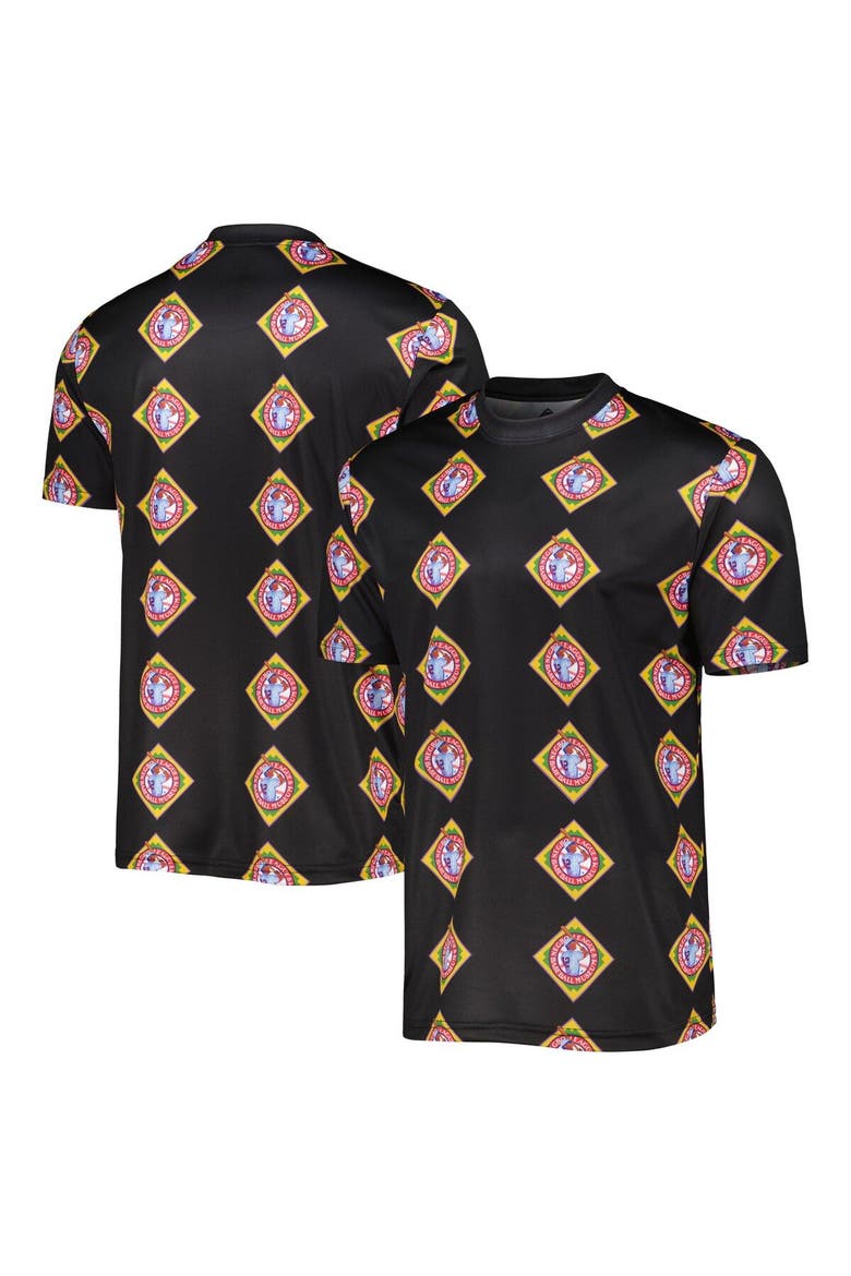 Men's Stitches Black Negro League Baseball Sublimated Jersey, Main, color, Black