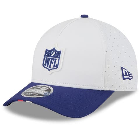 Men's New Era  White/Navy 2025 NFL Training Camp A-Frame 9FORTY Adjustable Hat