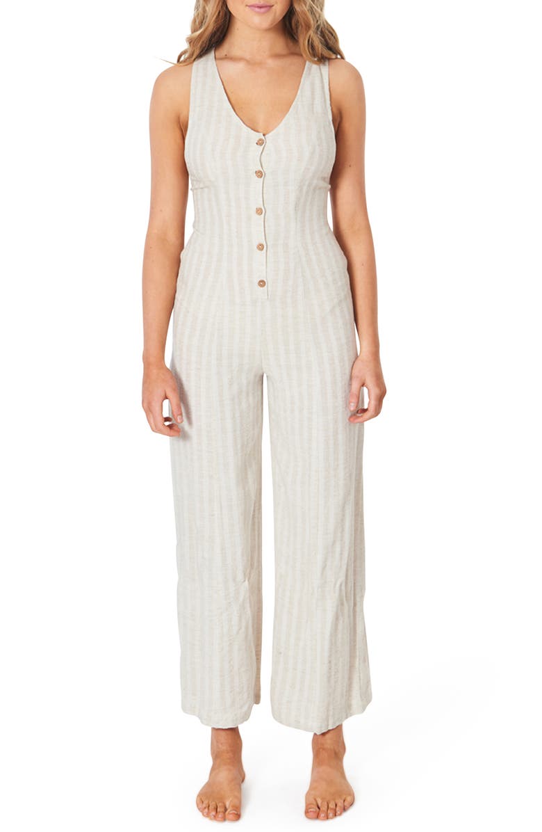 Rip Curl Surf Shack Stripe Jumpsuit, Main, color,
