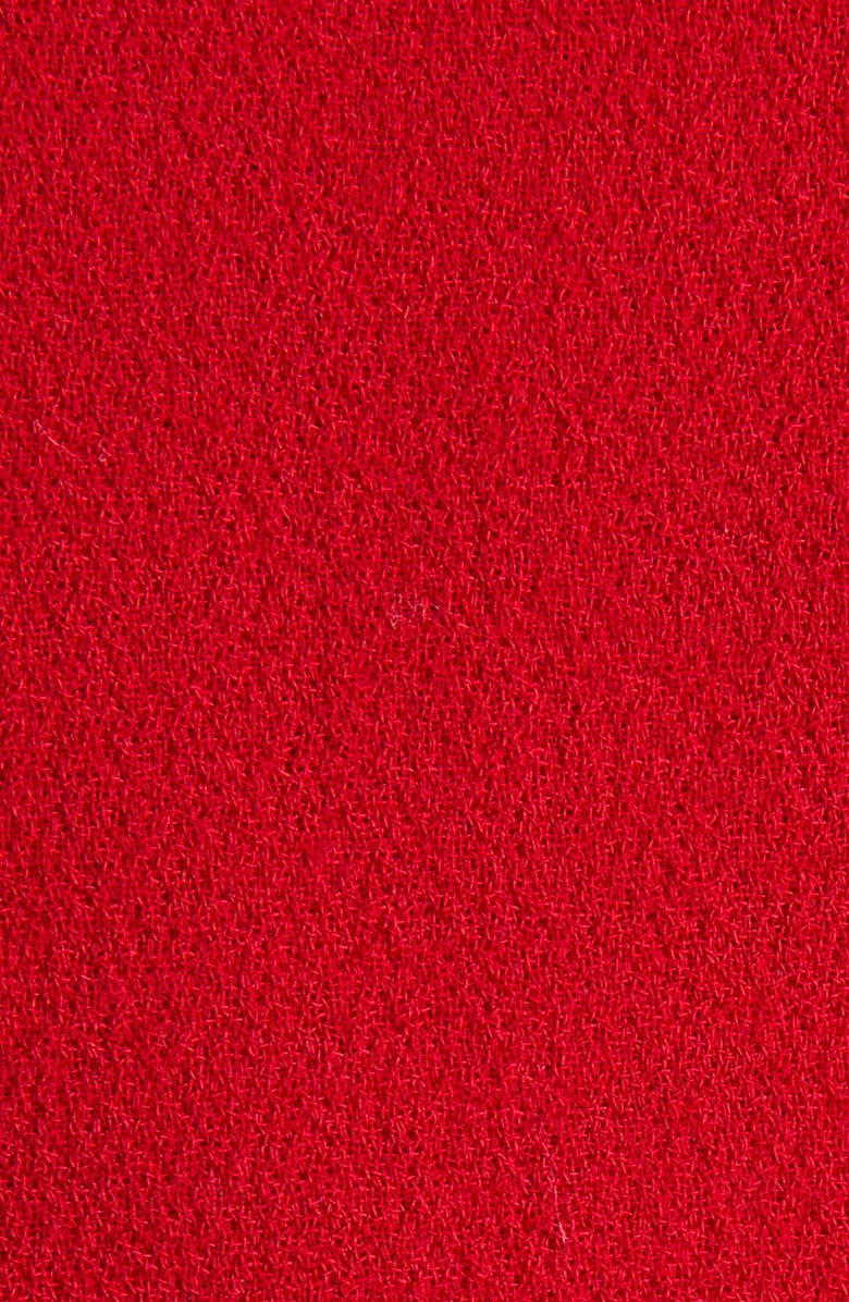 Valentino Bow Detail Virgin Wool Crepe Jacket, Alternate, color, Red