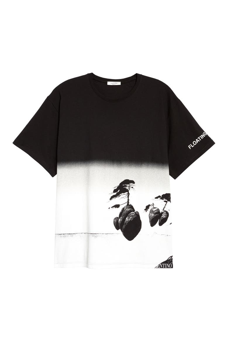 Floating Island Graphic Tee, Main, color, BLACK/WHITE