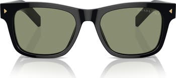 51mm Polarized Rectangular Sunglasses