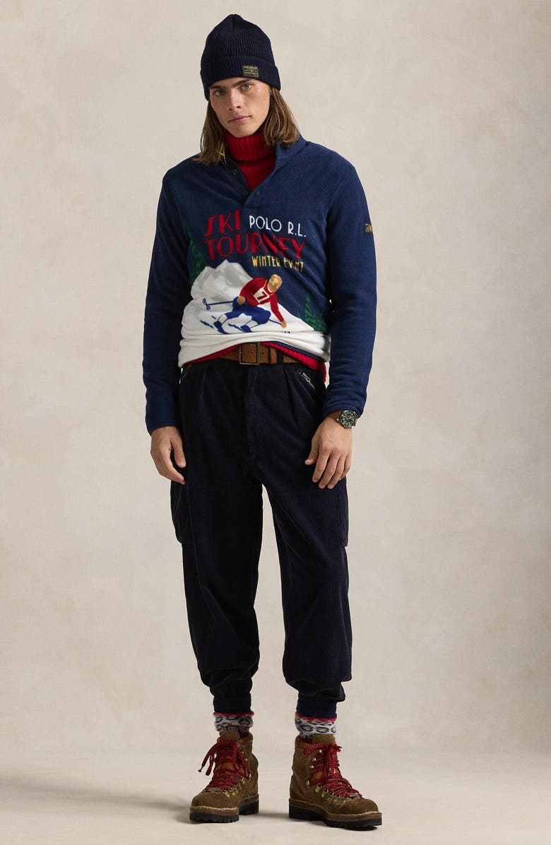 Polo Ralph Lauren Skier Brushed Fleece Pullover, Alternate, color, 