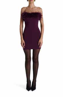 Naked Wardrobe Butter Feather Minidress