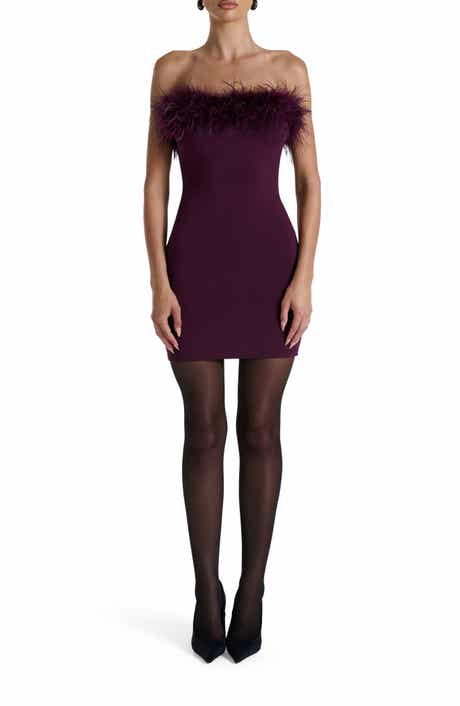 Naked Wardrobe Butter Feather Minidress