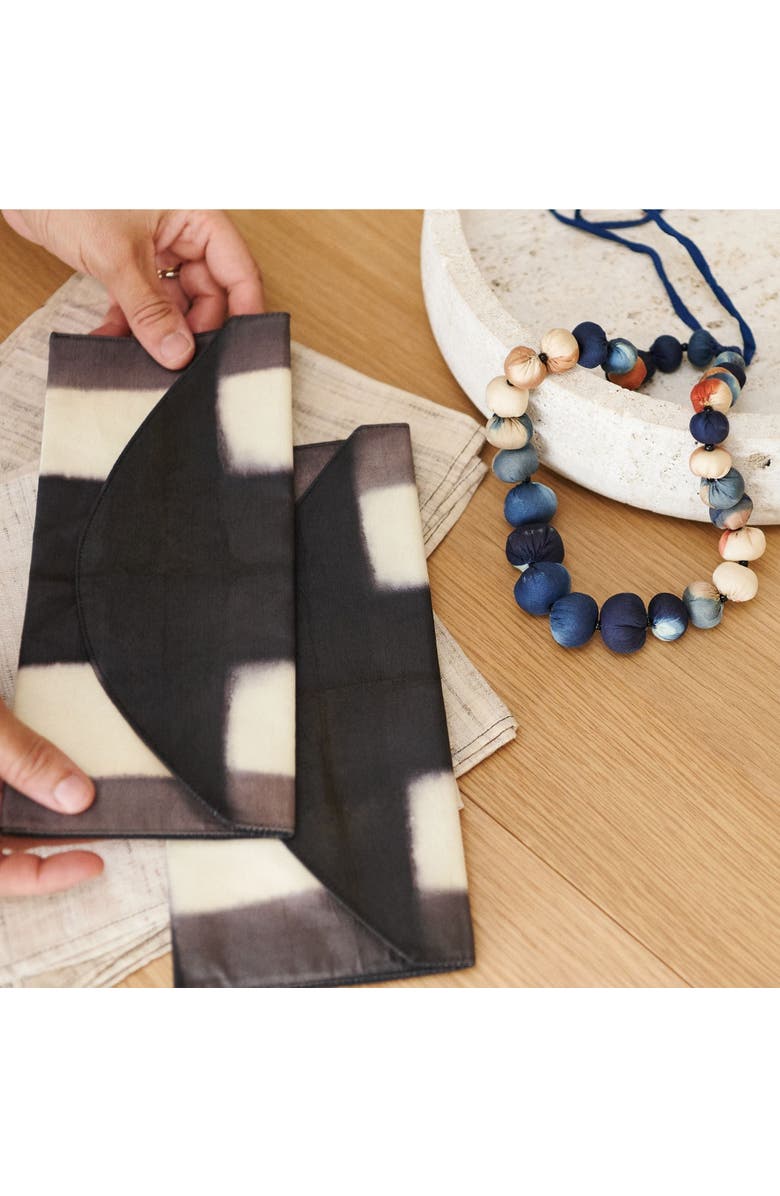 Studio Variously Hand Woven Linen Scarf, Alternate, color,