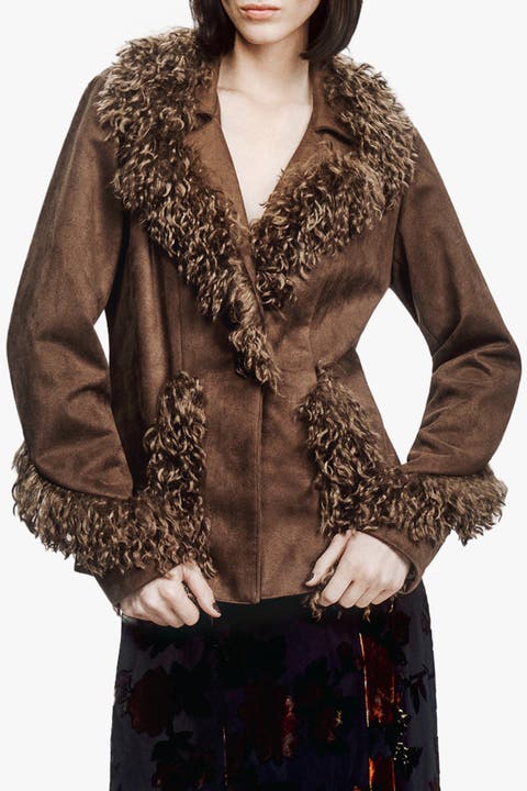 Faux Suede Jacket