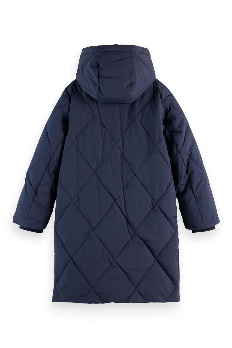 Kids' Insulated Hooded Puffer Coat, Alternate, color, SKY CAPTAIN