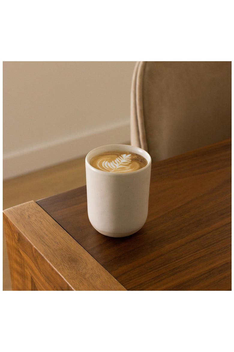 The Cappuccino Set of 4 Cups, Alternate, color, SPECKLED WHITE
