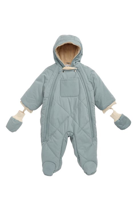 Benji Water Repellent Hooded Snowsuit with Attached Mittens (Baby)