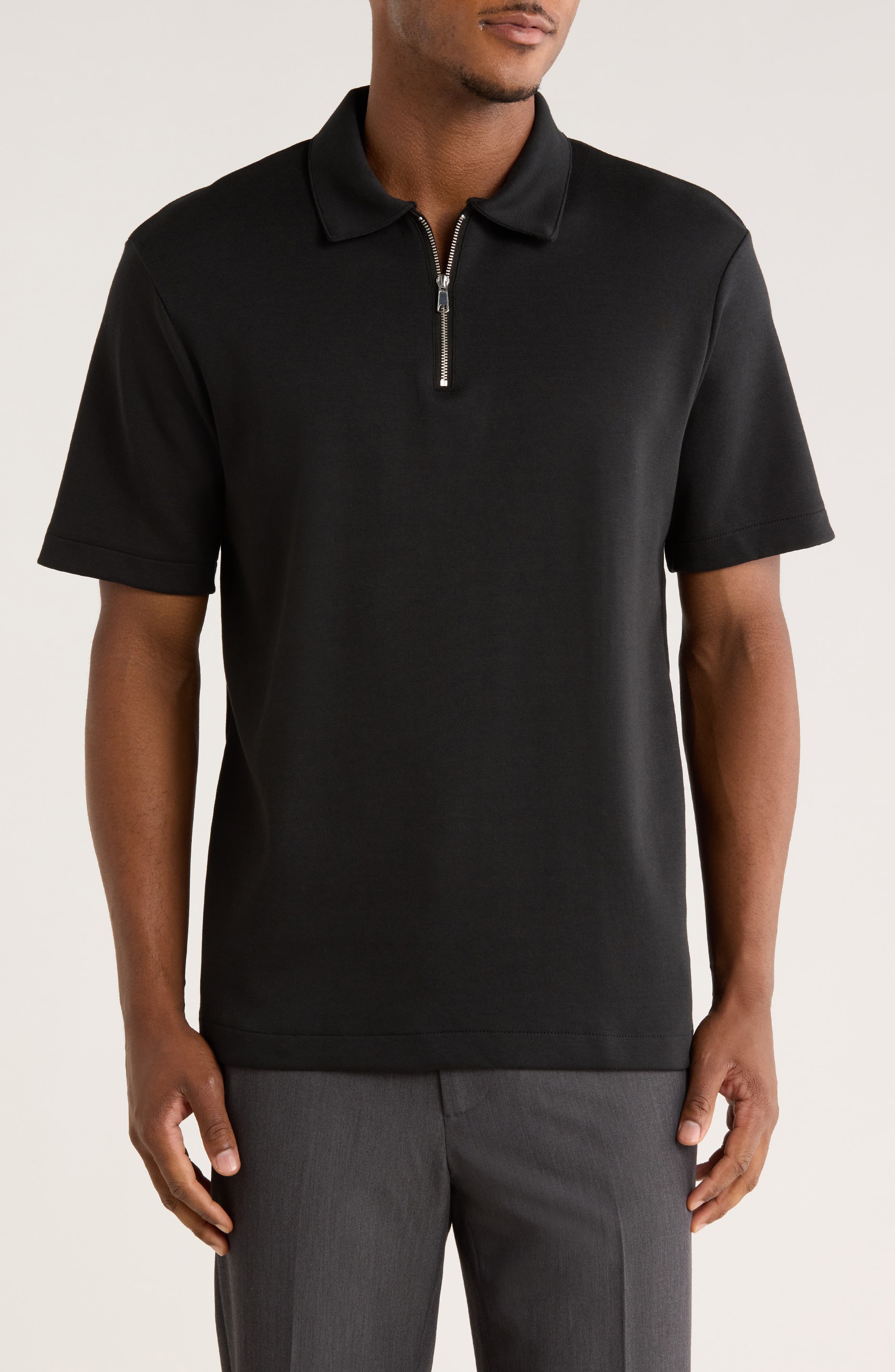 Cactus Man Quarter Zip Polo