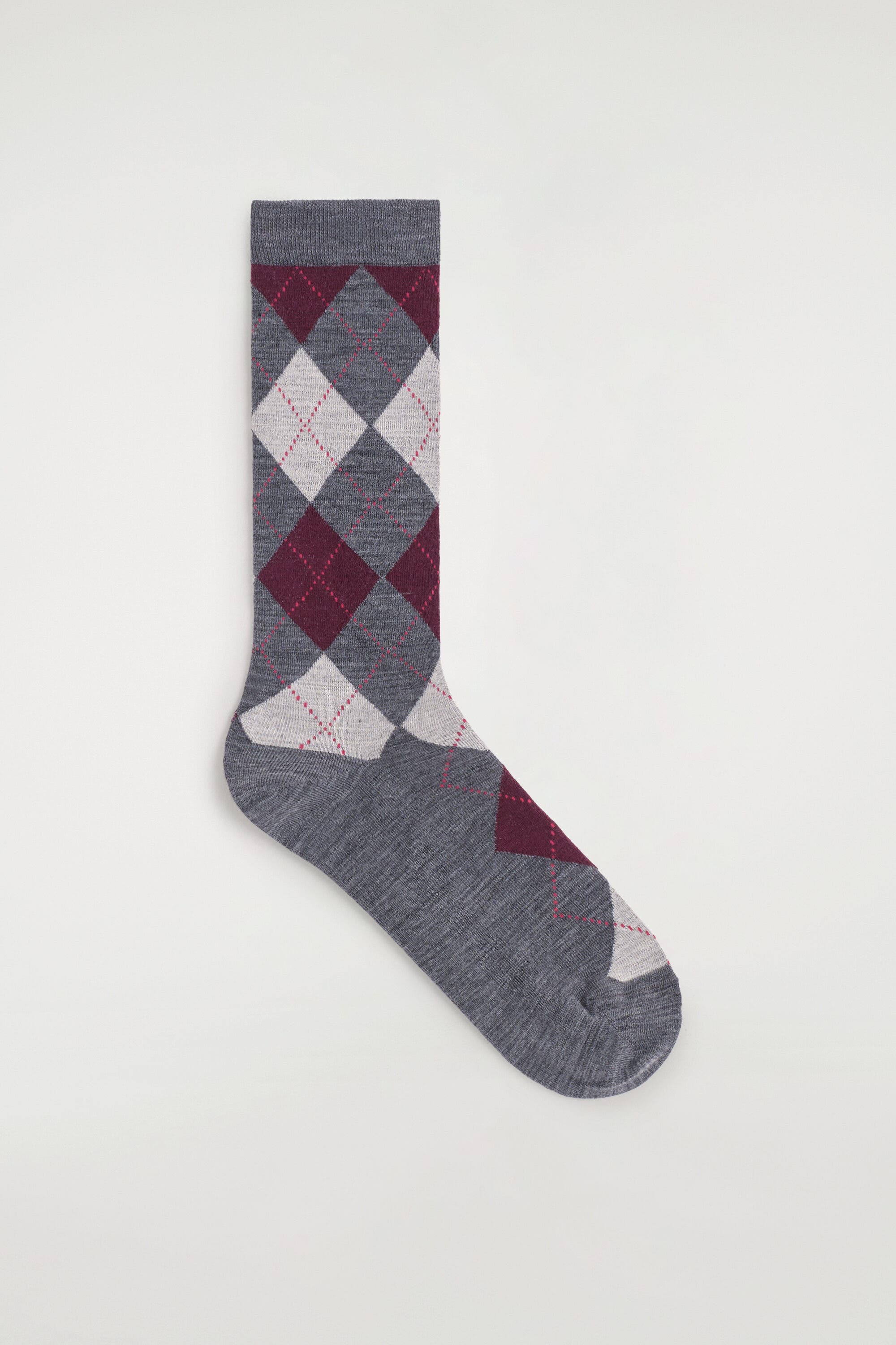 selected GRAY / BURGUNDY / ARGYLE