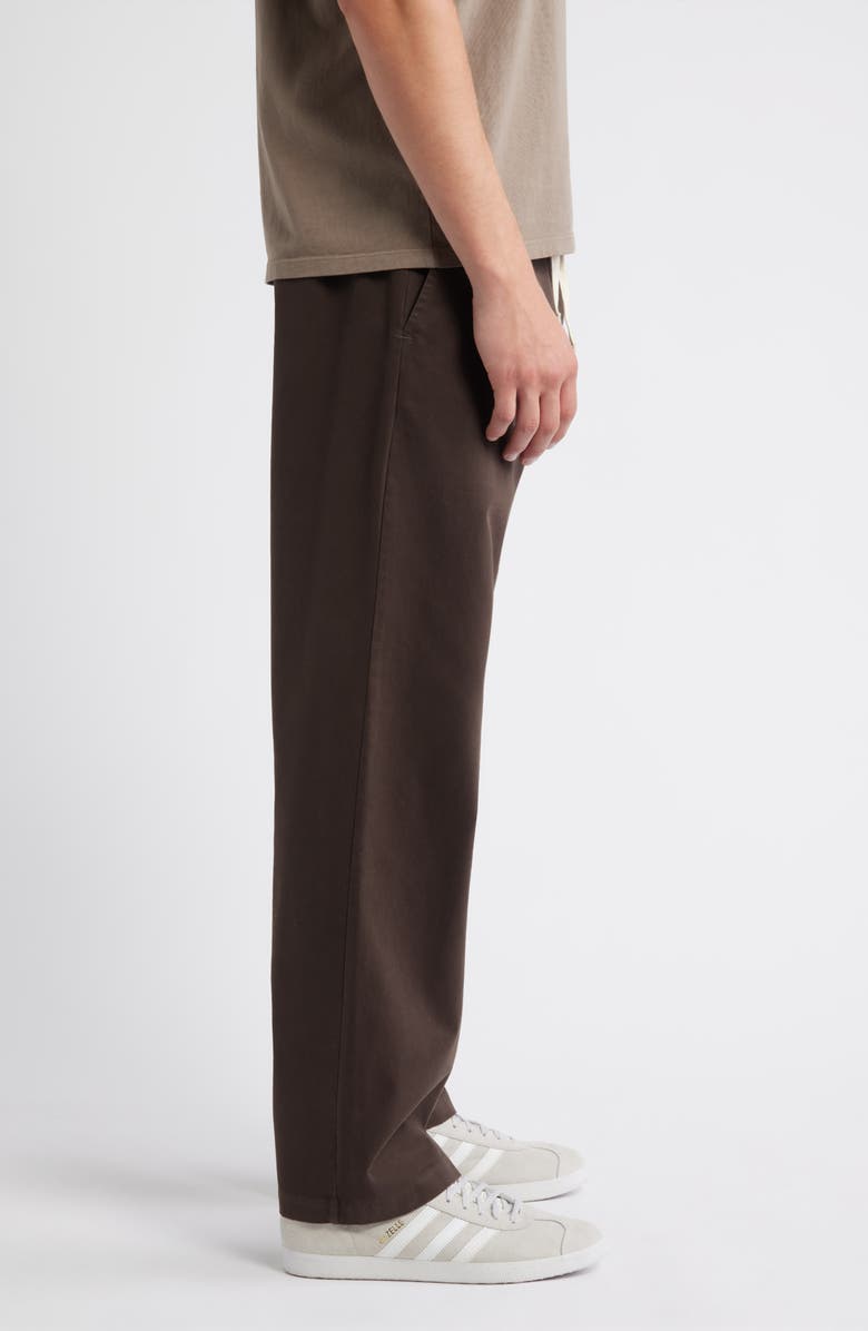 STANDARD ISSUE Standard Cotton Stretch Poplin Drawstring Slacker Pants, Alternate, color, Espresso