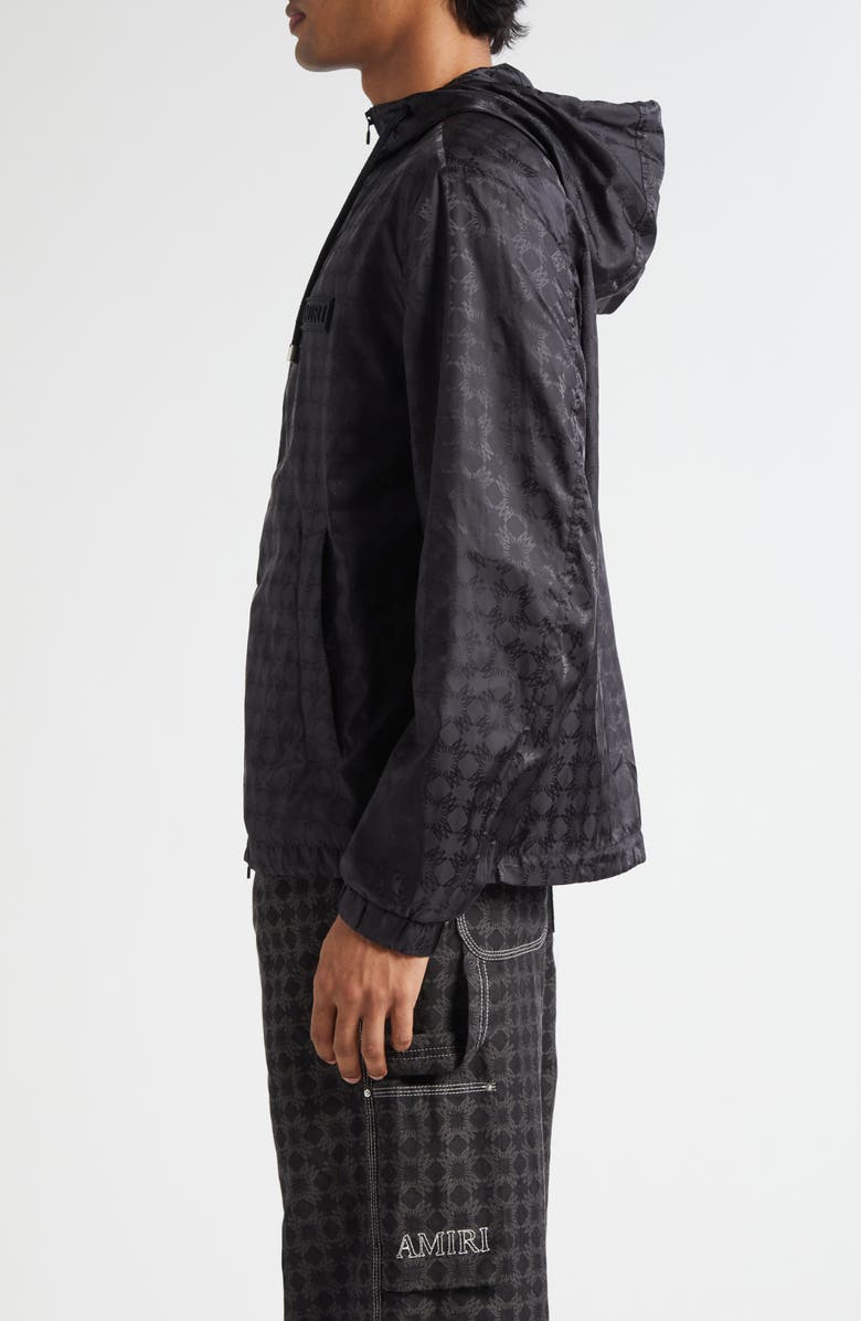 AMIRI MA Quad Hooded Windbreaker, Alternate, color, Black