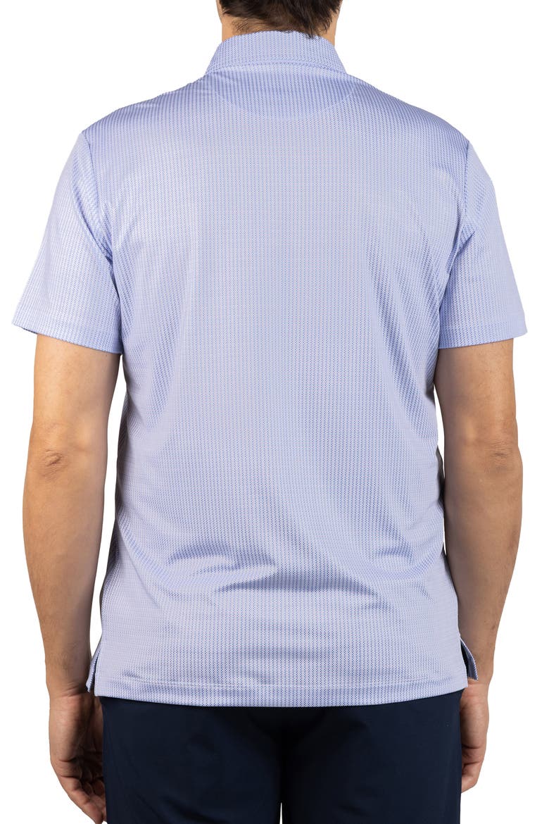 Dots Print Performance Polo, Alternate, color, BLUE