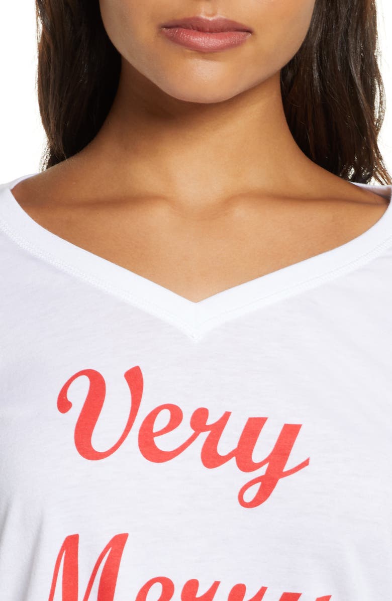 Rachel Parcell Jersey & Fleece Pajamas, Alternate, color, 