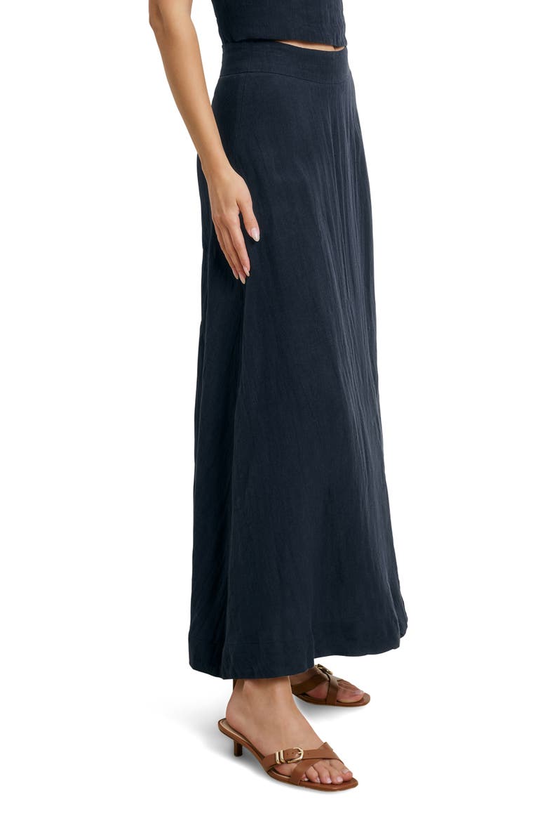 Favorite Daughter There For You Linen Maxi Skirt, Alternate, color, Navy