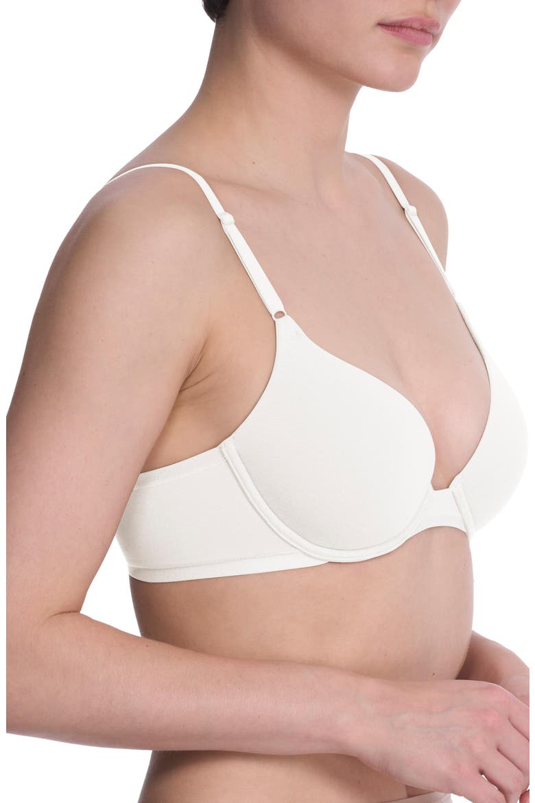 Bliss Cotton Convertible T-Shirt Bra, Alternate, color, White