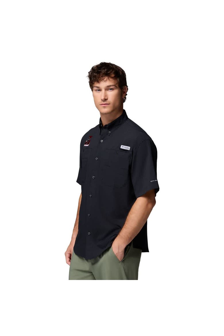 Men's Columbia Black Alabama Crimson Tide Tamiami Omni-Shade Button-Down Shirt, Alternate, color, Black