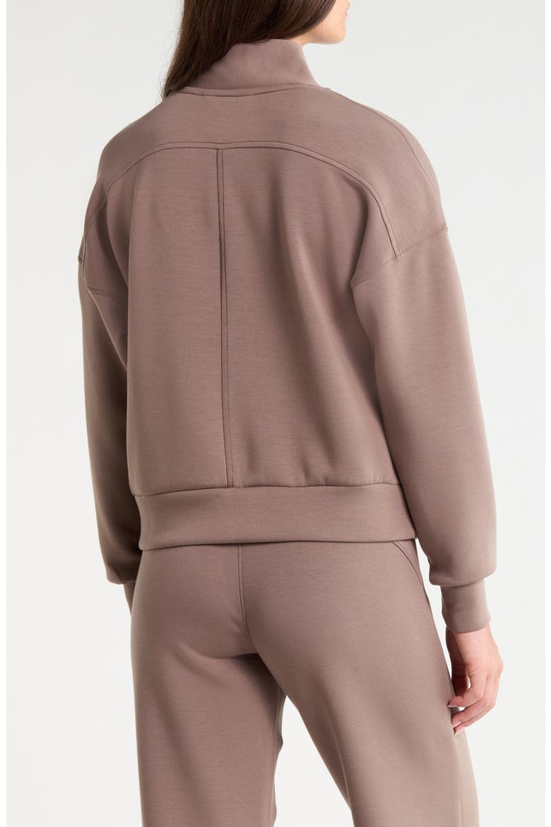 AirEssentials Shawl Collar Quarter Zip Sweatshirt, Alternate, color, IRONSTONE