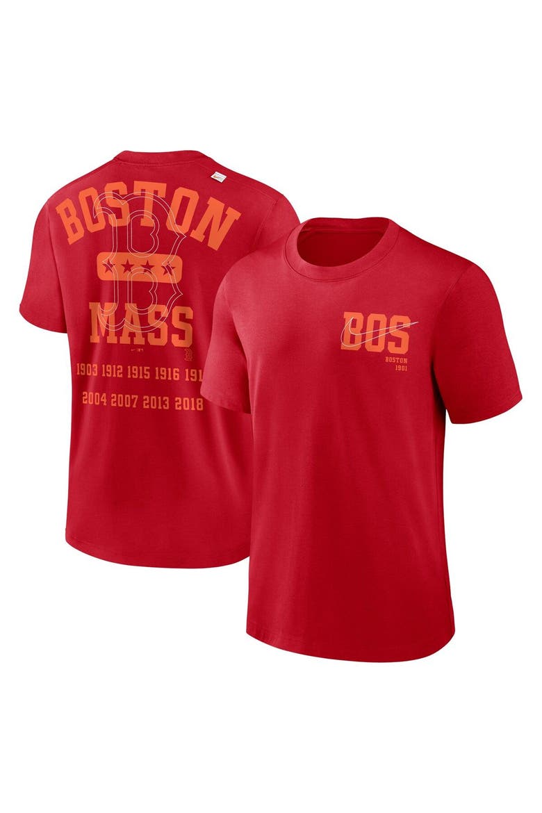 Men's Nike Red Boston Red Sox Statement Game Over T-Shirt, Main, color, Red
