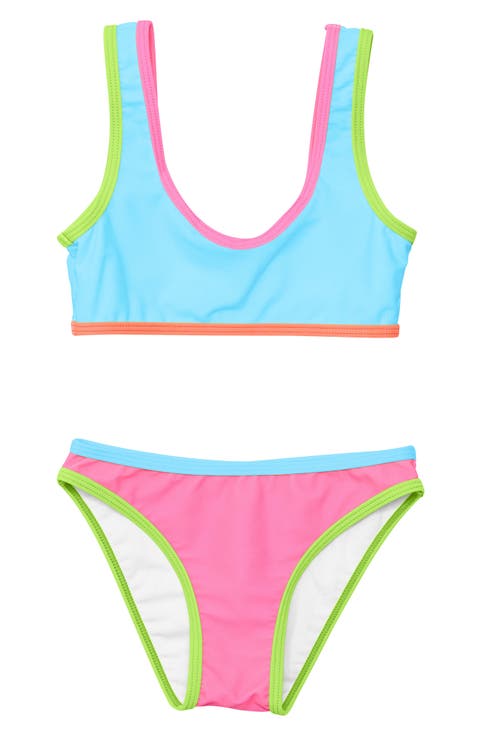 Kids' Candy Colorblock Two-Piece Swimsuit (Big Kid)