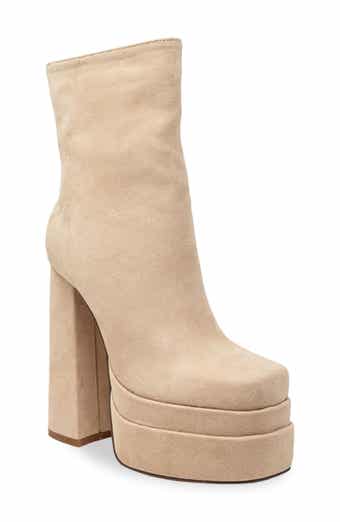 CHASE AND CHLOE Wolfe Block Heel Double Platform Bootie